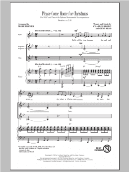 page one of Please Come Home For Christmas (arr. Mark Brymer) (SSA Choir)