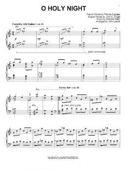 page one of O Holy Night (Piano Solo)