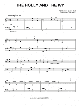 page one of The Holly And The Ivy (Piano Solo)