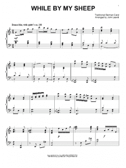 page one of While By My Sheep (Piano Solo)