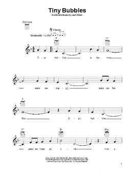 page one of Tiny Bubbles (Ukulele)