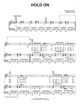 page one of Hold On (Piano, Vocal & Guitar Chords (Right-Hand Melody))