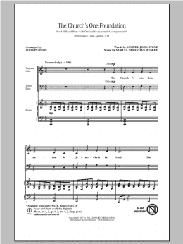 page one of The Church's One Foundation (SATB Choir)