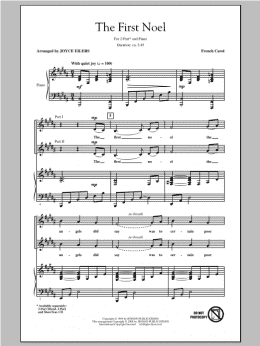 page one of The First Noel (2-Part Choir)