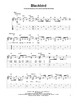 page one of Blackbird (Solo Guitar)