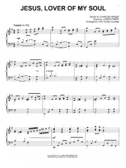 page one of Jesus, Lover Of My Soul (Piano Solo)