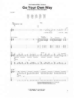 page one of Go Your Own Way (Guitar Tab)