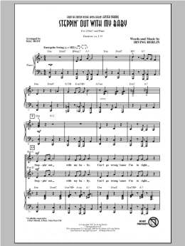 page one of Steppin' Out With My Baby (2-Part Choir)