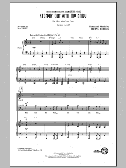 page one of Steppin' Out With My Baby (3-Part Mixed Choir)