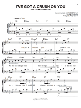 page one of I've Got A Crush On You (arr. Phillip Keveren) (Easy Piano)