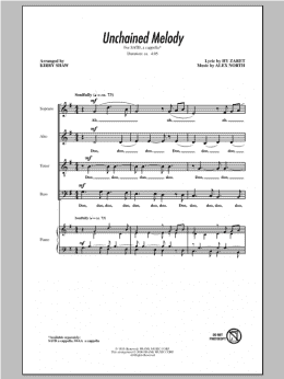 page one of Unchained Melody (SATB Choir)