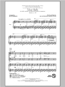 page one of Silver Bells (SATB Choir)