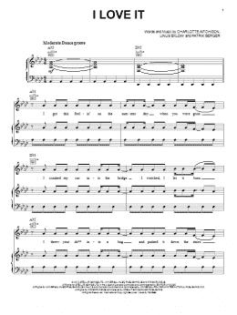 page one of I Love It (Piano, Vocal & Guitar Chords (Right-Hand Melody))