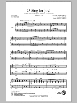 page one of O Sing For Joy! (SATB Choir)
