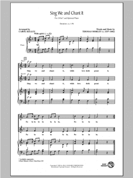 page one of Sing We And Chant It (2-Part Choir)