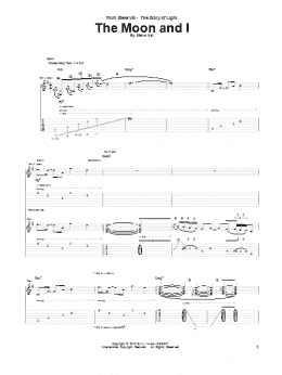 page one of The Moon And I (Guitar Tab)