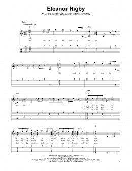 page one of Eleanor Rigby (Solo Guitar)