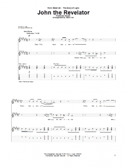 page one of John The Revelator (Guitar Tab)