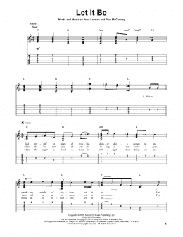 page one of Let It Be (Solo Guitar)