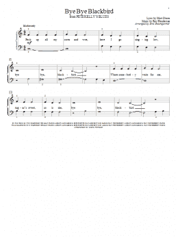 page one of Bye Bye Blackbird (Educational Piano)