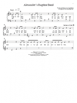 page one of Alexander's Ragtime Band (Educational Piano)