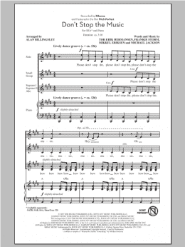 page one of Don't Stop The Music (SSA Choir)