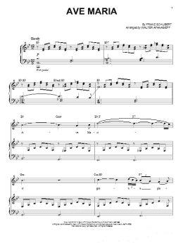 page one of Ave Maria (Piano & Vocal)