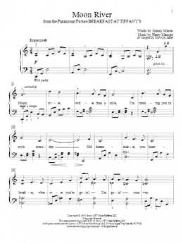 page one of Moon River (Educational Piano)