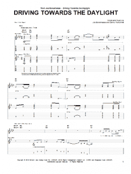 page one of Driving Towards The Daylight (Guitar Tab)
