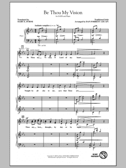 page one of Be Thou My Vision (SATB Choir)