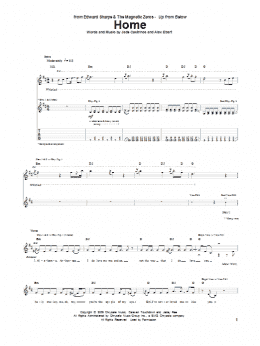 page one of Home (Guitar Tab)