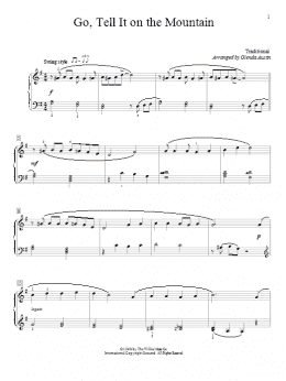 page one of Go Tell It On The Mountain (Educational Piano)