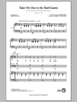 page one of Take Me Out To The Ball Game (SAB Choir)