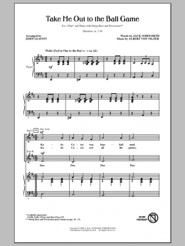 page one of Take Me Out To The Ball Game (2-Part Choir)