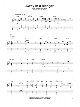 page one of Away In A Manger (Solo Guitar)