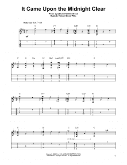 page one of It Came Upon The Midnight Clear (Solo Guitar)