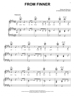 page one of From Finner (Piano, Vocal & Guitar Chords (Right-Hand Melody))