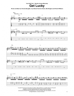 page one of Get Lucky (Guitar Tab)