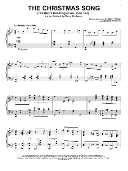 page one of The Christmas Song (Chestnuts Roasting On An Open Fire) (Piano Solo)