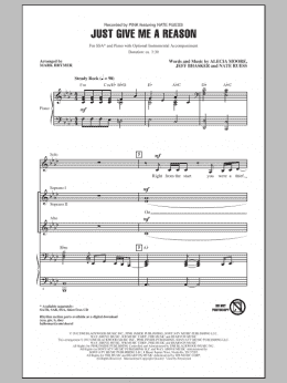 page one of Just Give Me A Reason (SSA Choir)