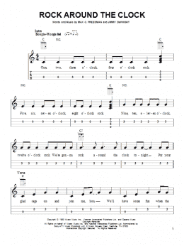 page one of Rock Around The Clock (Easy Ukulele Tab)