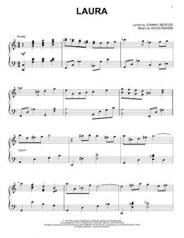 page one of Laura (Piano Solo)