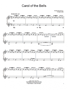 page one of Carol Of The Bells (Piano Solo)