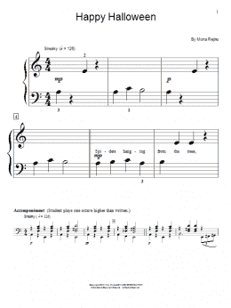 page one of Happy Halloween (Educational Piano)
