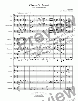 page one of Chorale St. Antoni