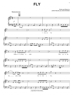 page one of Fly (Piano, Vocal & Guitar Chords (Right-Hand Melody))