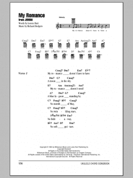 page one of My Romance (Ukulele Chords/Lyrics)