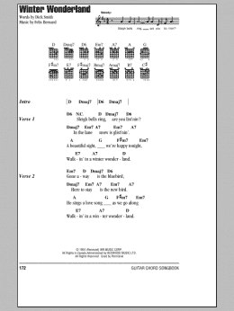 page one of Winter Wonderland (Guitar Chords/Lyrics)