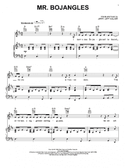 page one of Mr. Bojangles (Piano, Vocal & Guitar Chords (Right-Hand Melody))