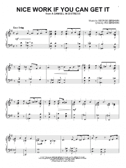 page one of Nice Work If You Can Get It (Piano Solo)